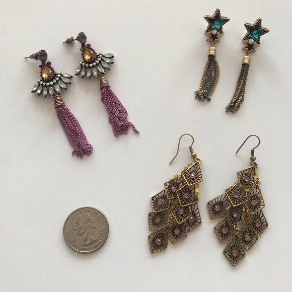 Curated visual reference: Gallery Detail: Jewelry Vintage Style Statement Earrings